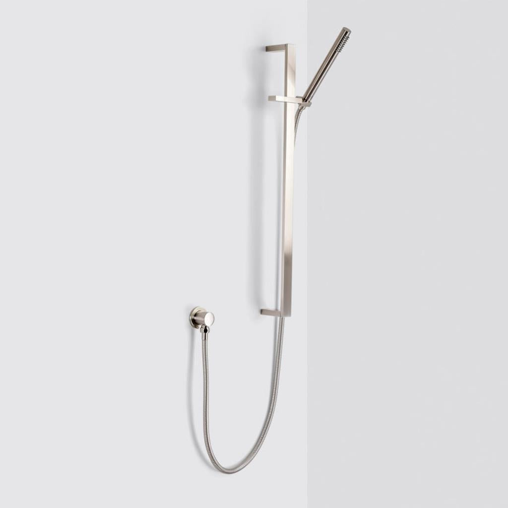 Metro 2-3 Way Thermostatic Trim Complete Shower Set - Wall Mount - 12" Brass/Brushed Nickel