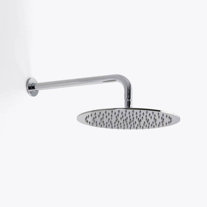 Metro 2-Way Pressure Balance Trim Complete Shower Set - Wall Mount - 12" Brass/Polished Chrome