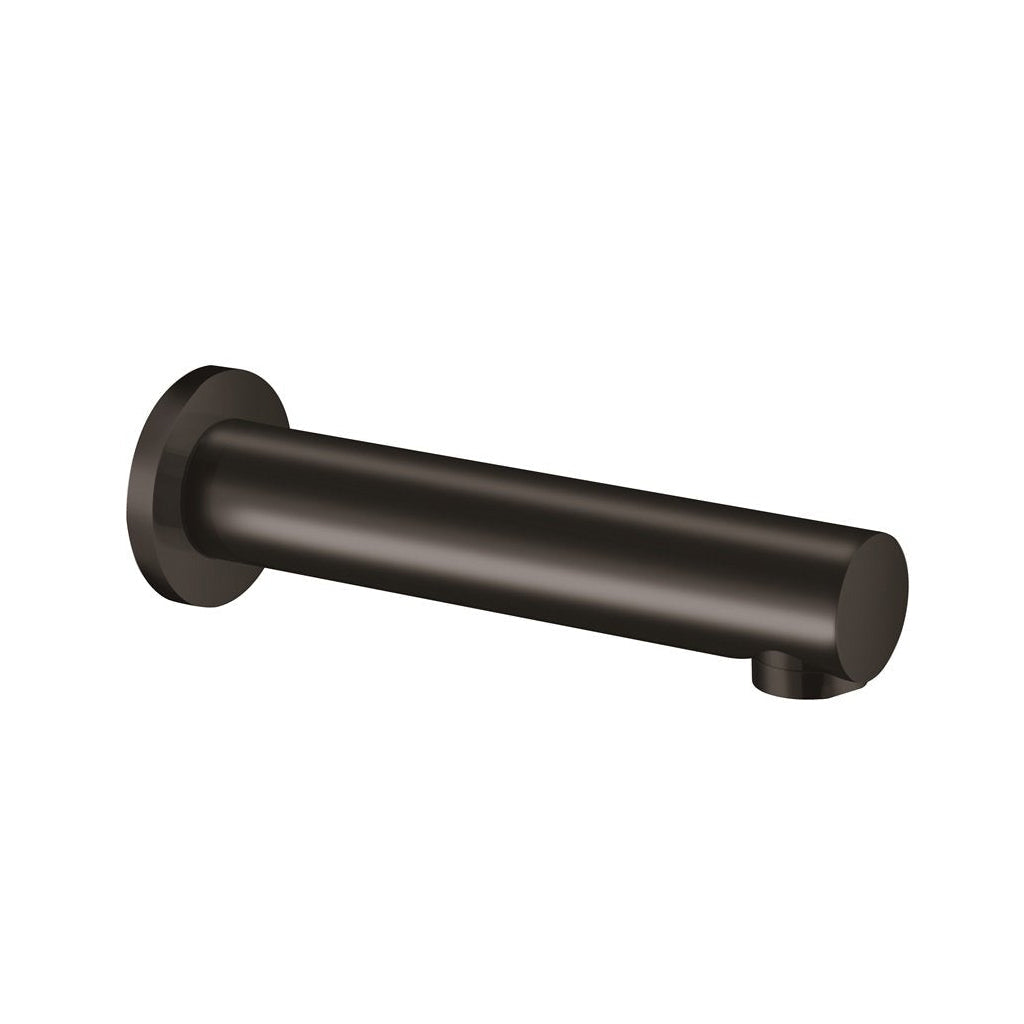 Metro Tub Spout - Wall Mount - 8" Brass/Matt Black