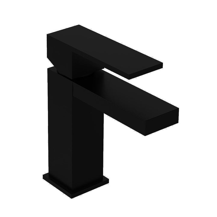 Devon Bathroom Faucet - Single Hole - 6" Brass/Matt Black