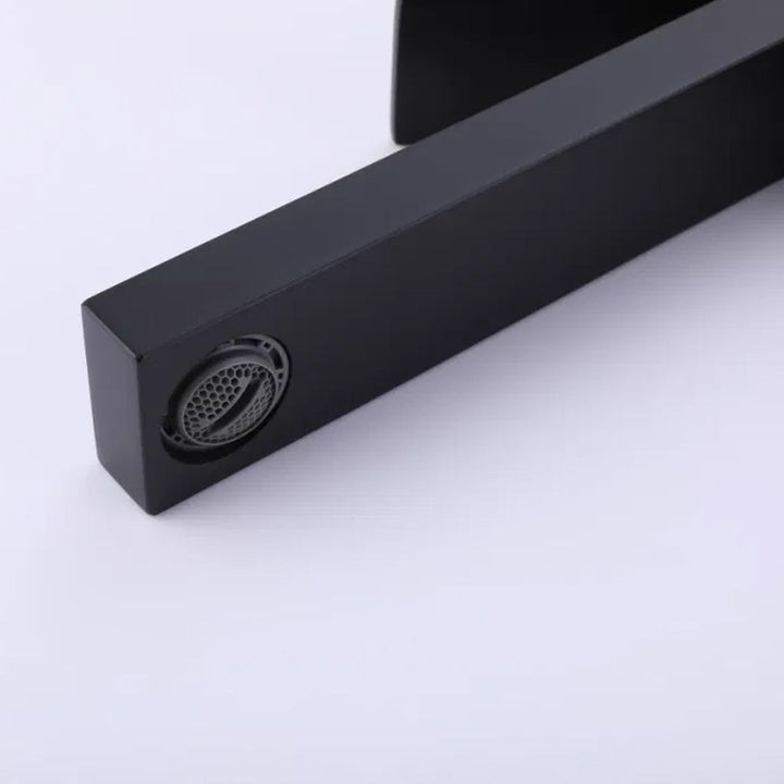 Devon Line High Bathroom Faucet - Vessel - 12" Brass/Matt Black