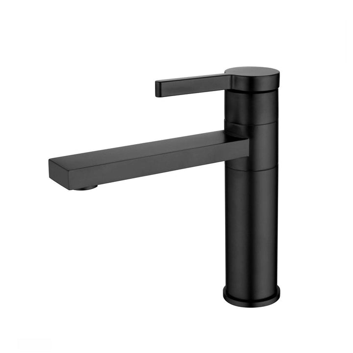Metro Soho Bathroom Faucet - Single Hole - 8" Brass/Matt Black