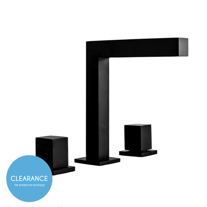 Miro Bathroom Faucet - Widespread - 8" Brass/Matt Black (Final Sale)