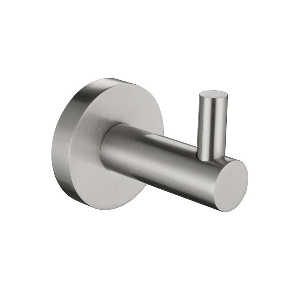 Metro Single Hook - Wall Mount - 3" Brass/Brushed Nickel
