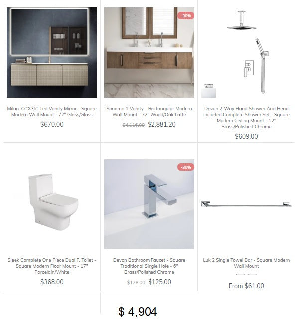 Modern Master Bathroom Idea