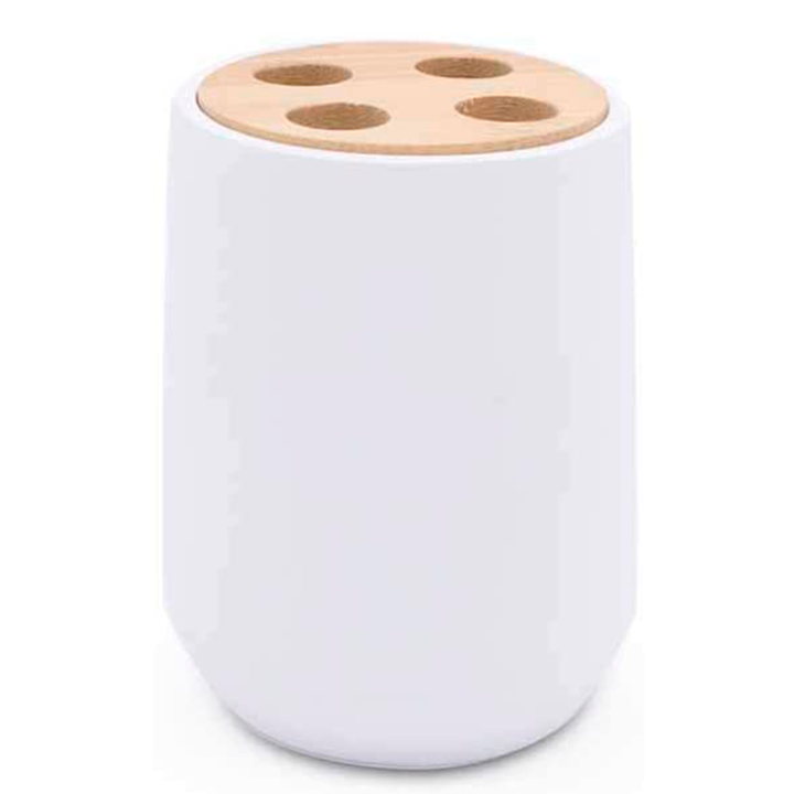 Bella Bathroom Accessories Set - Free Standing - Resin/Matt White