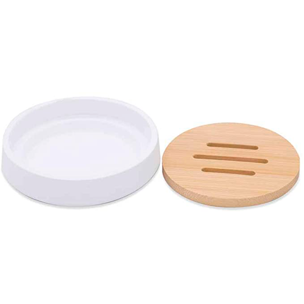 Bella Bathroom Accessories Set - Free Standing - Resin/Matt White