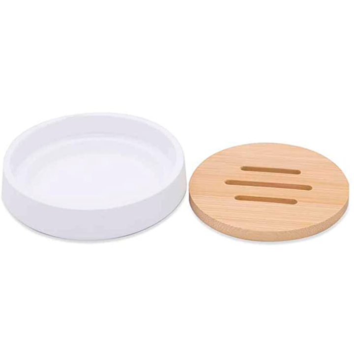 Bella Bathroom Accessories Set - Free Standing - Resin/Matt White