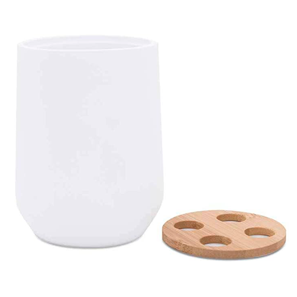 Bella Bathroom Accessories Set - Free Standing - Resin/Matt White
