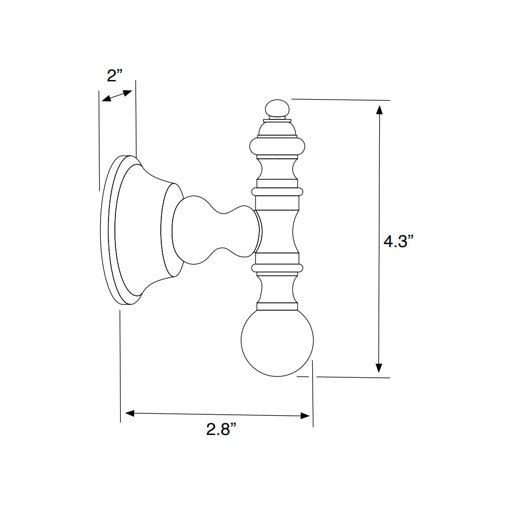 Bella Bathroom Accessories Set - Free Standing - Brass/Polished Gold