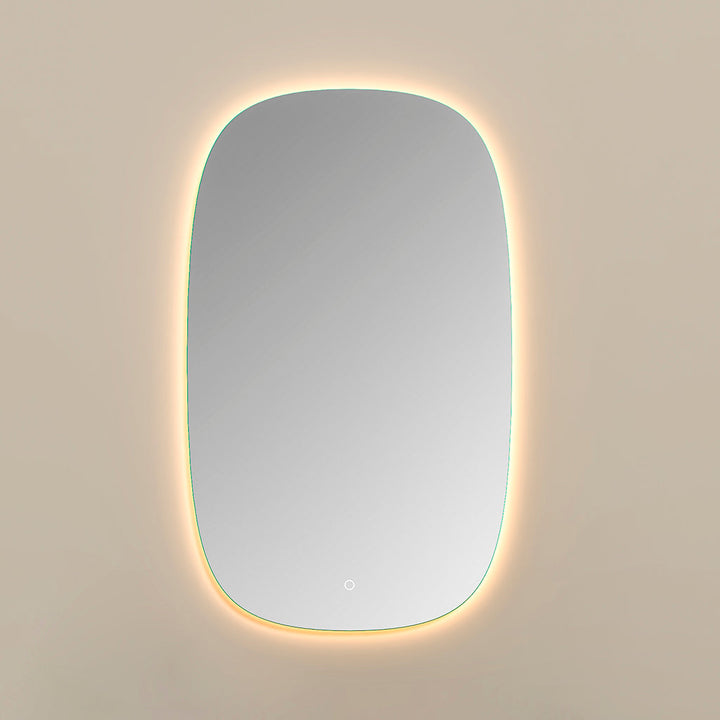 Diffusion Led Touch Vanity Mirror - Wall Mount - 24W x 40H" Glass/Glass