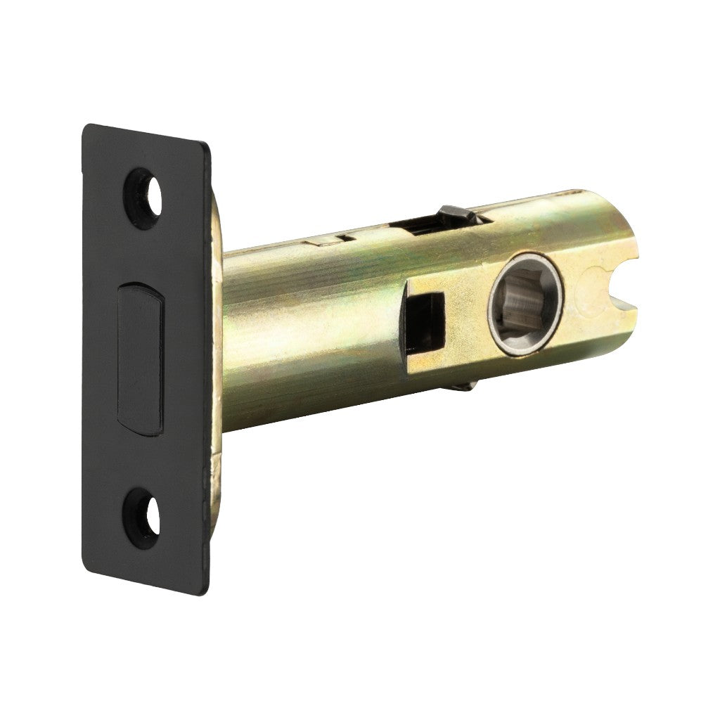 Magnetic Tubular Privacy Latch - Door Mount - 1" Steel/Matt Black