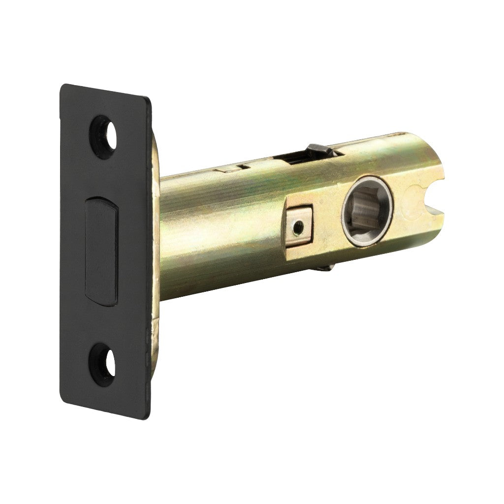 Magnetic Tubular Passage Latch - Door Mount - 1" Steel/Matt Black