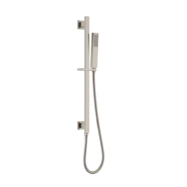 Devon Hand Shower Column Set - Wall Mount - Brass/Brushed Nickel