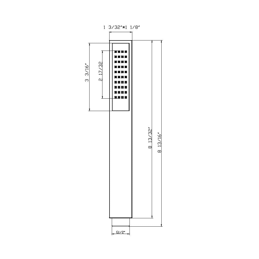 Devon Hand Shower Column Set - Wall Mount - Brass/Matt Black