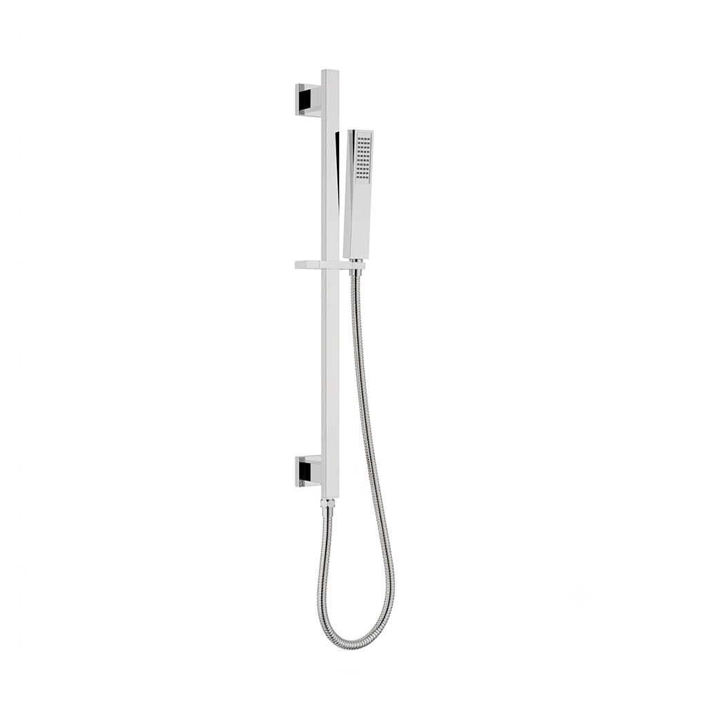 Devon Hand Shower Column Set - Wall Mount - Brass/Polished Chrome