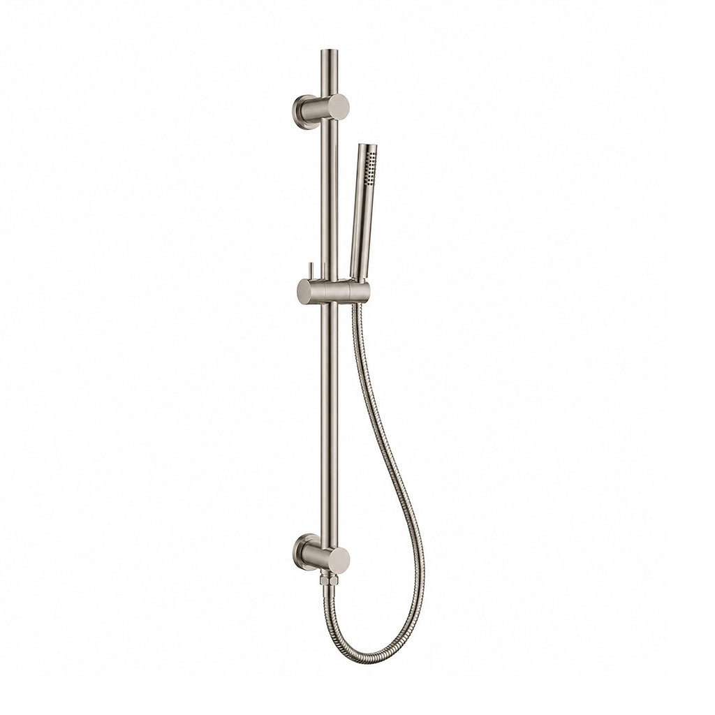 Metro Hand Shower Column Set - Wall Mount - Brass/Brushed Nickel