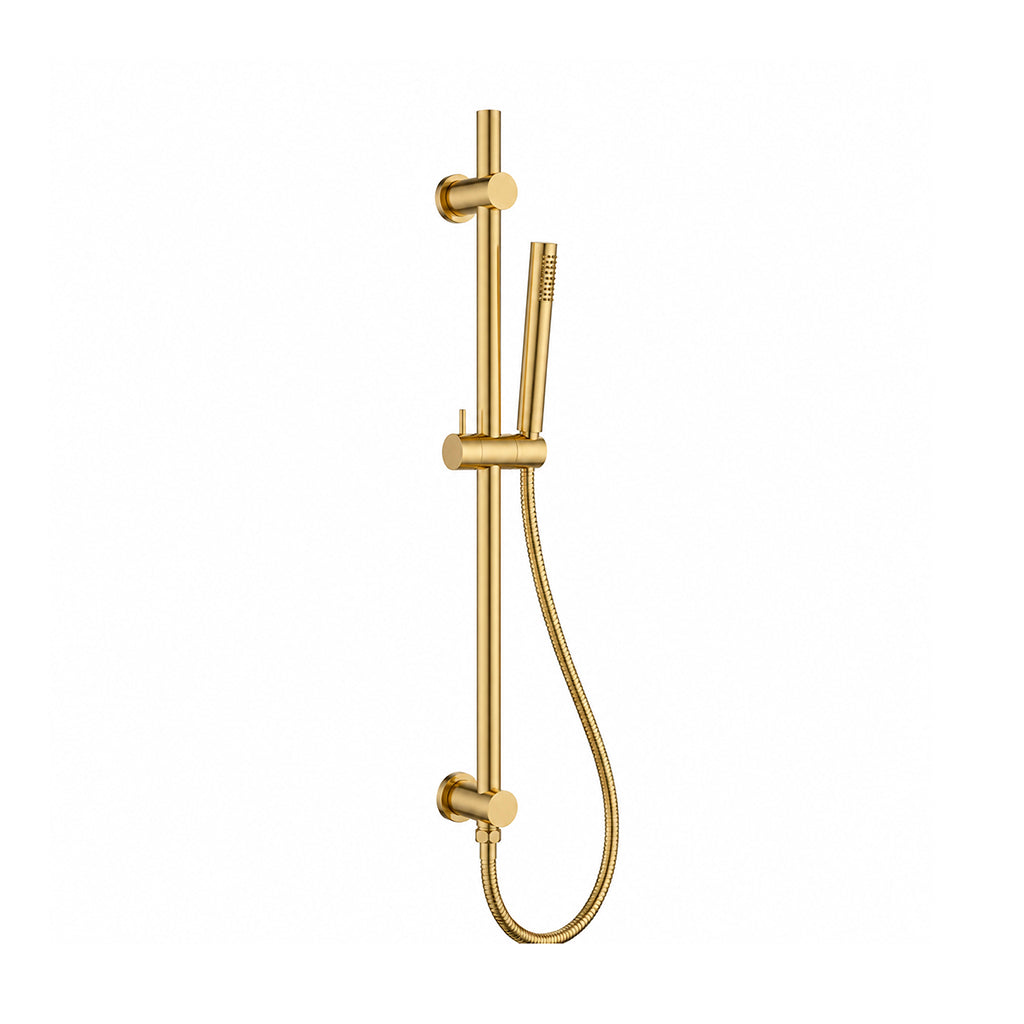 Metro Hand Shower Column Set - Wall Mount - Brass/Satin Brass