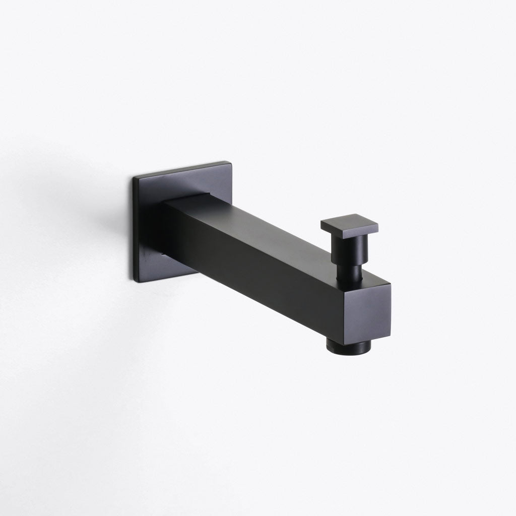 Devon 1-Way Pressure Balance Trim Complete Shower Set - Wall Mount - 8" Brass/Matt Black