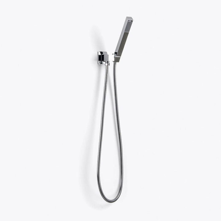Devon 2-Way Shower Set With Hand Shower Set - Wall Mount - 8" Brass/Polished Chrome
