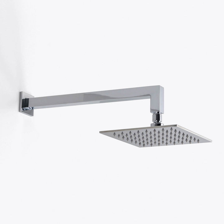 Devon 2-3 Way Shower Set With Hand Shower Set - Wall Mount - 8" Brass/Polished Chrome