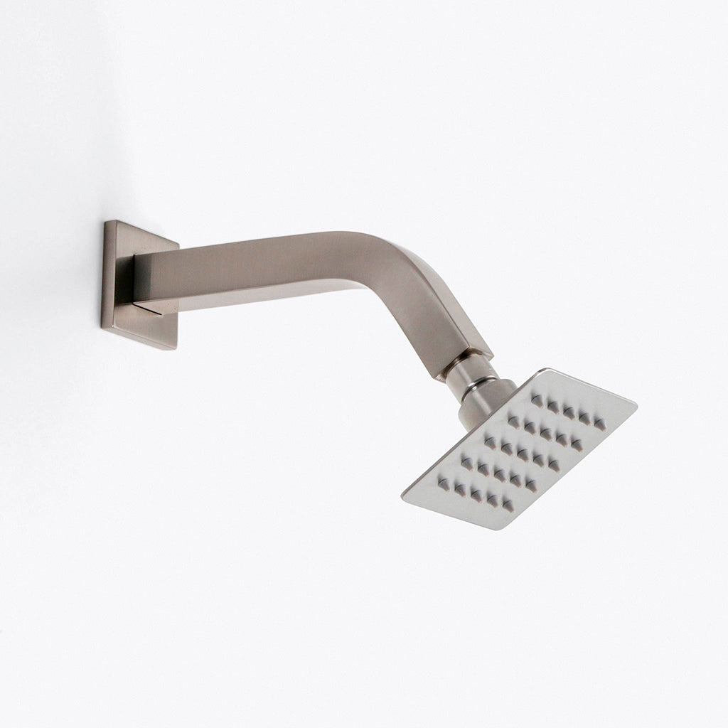 Devon 3 Way Thermostatic Complete Shower Set: 12" Ceiling &amp; 4" Wall Mount Shower Heads with Handheld - Brass/Brushed Nickel