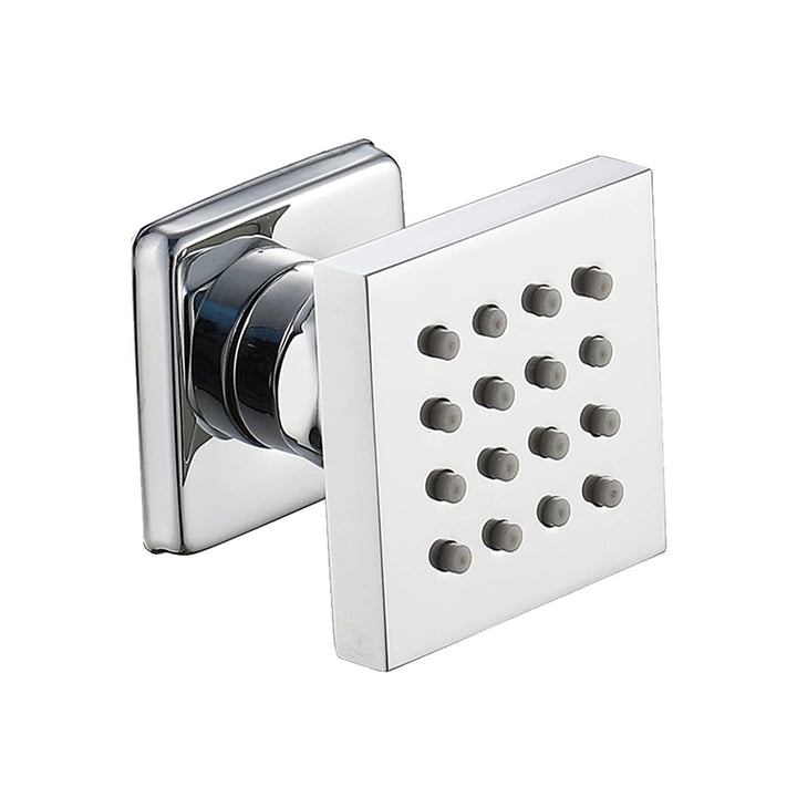 Devon 3 Way Thermostatic Complete Shower Set - Wall Mount - 12" Brass/Polished Chrome