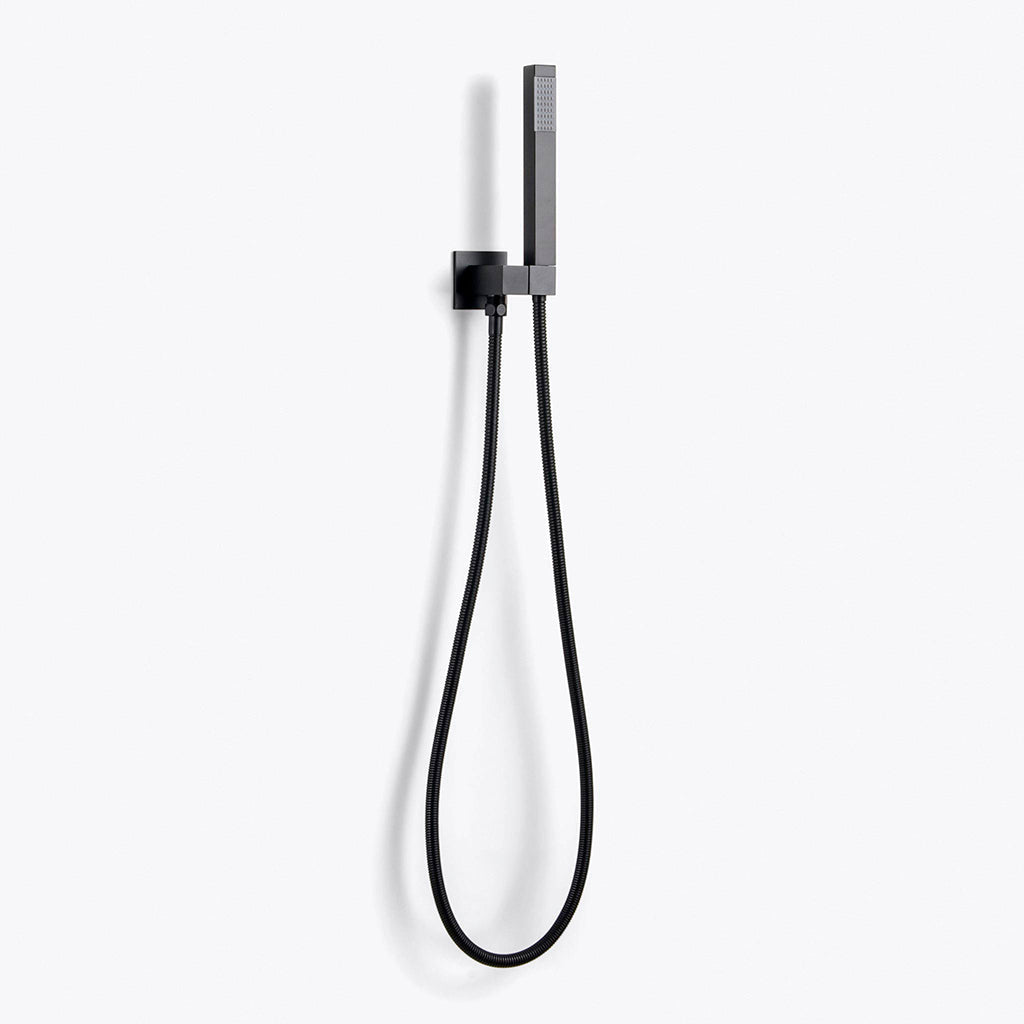Devon 3 Way Thermostatic Complete Shower Set - Wall Mount - 12" Brass/Matt Black