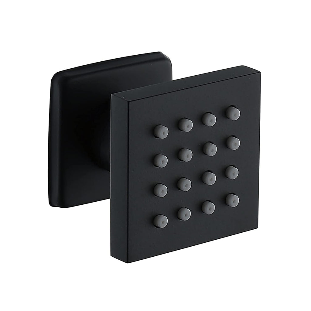Devon 3 Way Thermostatic Complete Shower Set - Wall Mount - 12" Brass/Matt Black
