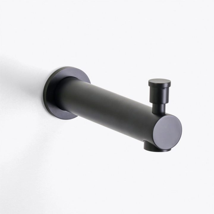 Metro 1-Way Pressure Balance Trim Complete Shower Set - Wall Mount - 8" Brass/Matt Black