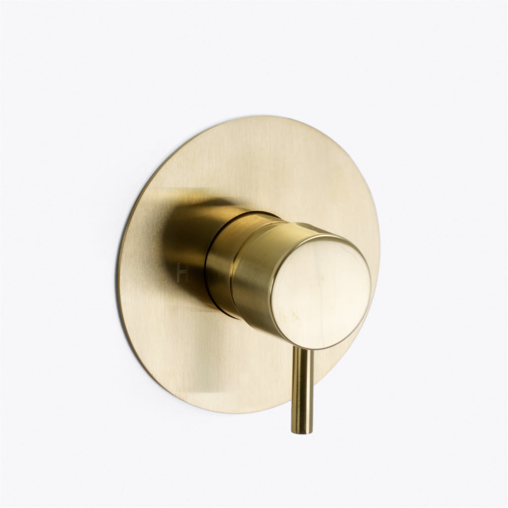 Metro 1-Way Pressure Balance Trim Complete Shower Set - Wall Mount - 8" Brass/Satin Brass
