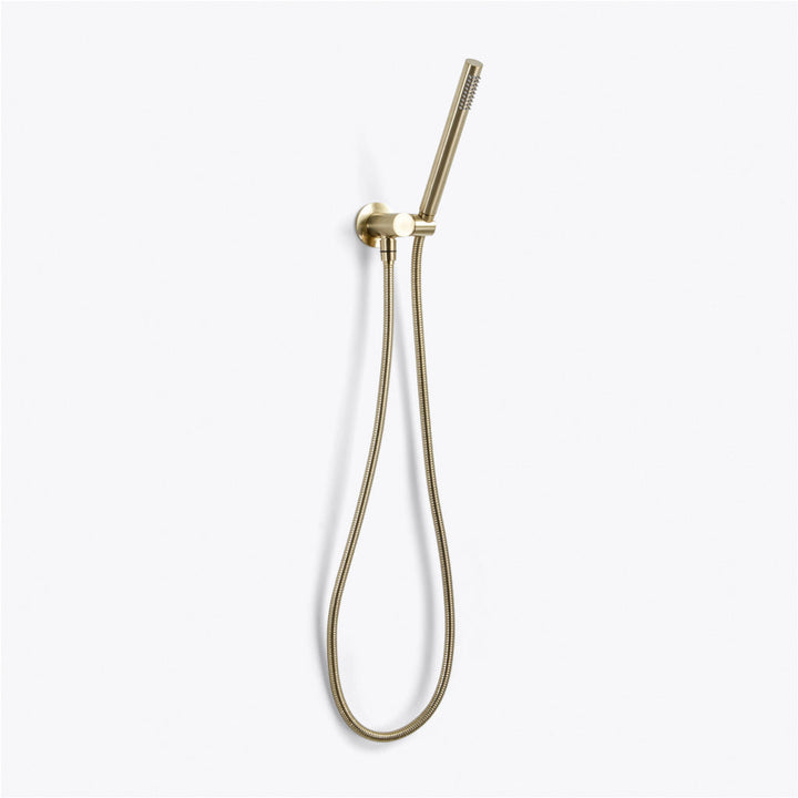 Metro 3-Way Thermostatic Trim Complete Shower Set - Wall Mount - 8" Brass/Satin Brass