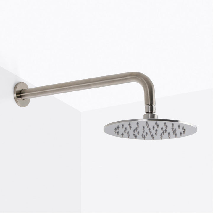 Metro 2-Way Pressure Balance Trim Complete Shower Set - Wall Mount - 8" Brass/Brushed Nickel