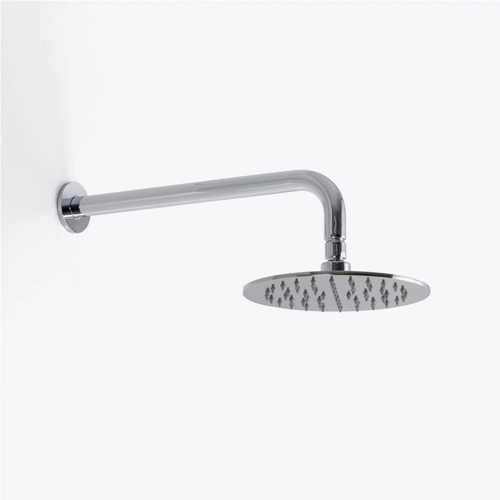 Metro 2-Way Pressure Balance Trim Complete Shower Set - Wall Mount - 8" Brass/Polished Chrome