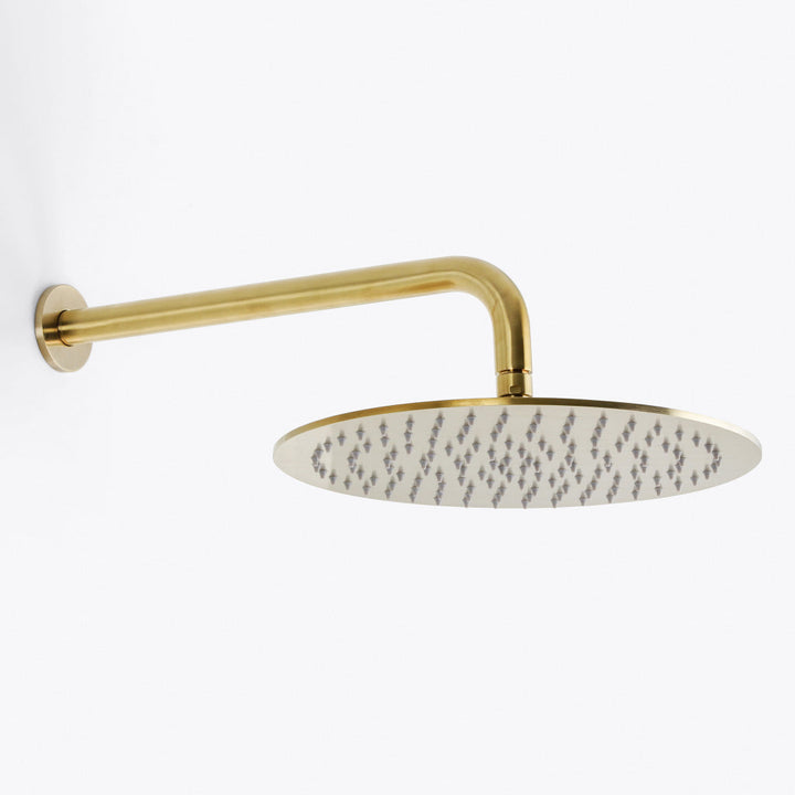 Metro 2-Way Pressure Balance Trim Complete Shower Set - Wall Mount - 12" Brass/Satin Brass