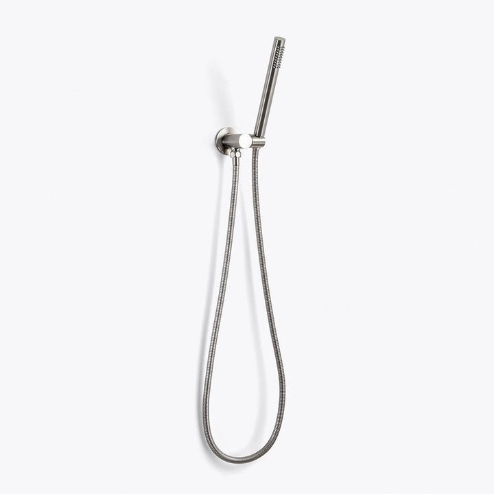 Metro 2 Way Thermostatic Complete Shower Set - Ceiling Mount - 16" Brass/Brushed Nickel