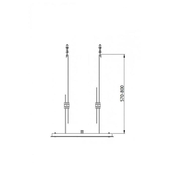 Metro 3 Way Thermostatic Complete Shower Set - Ceiling Mount - 12" Brass/Matt Black