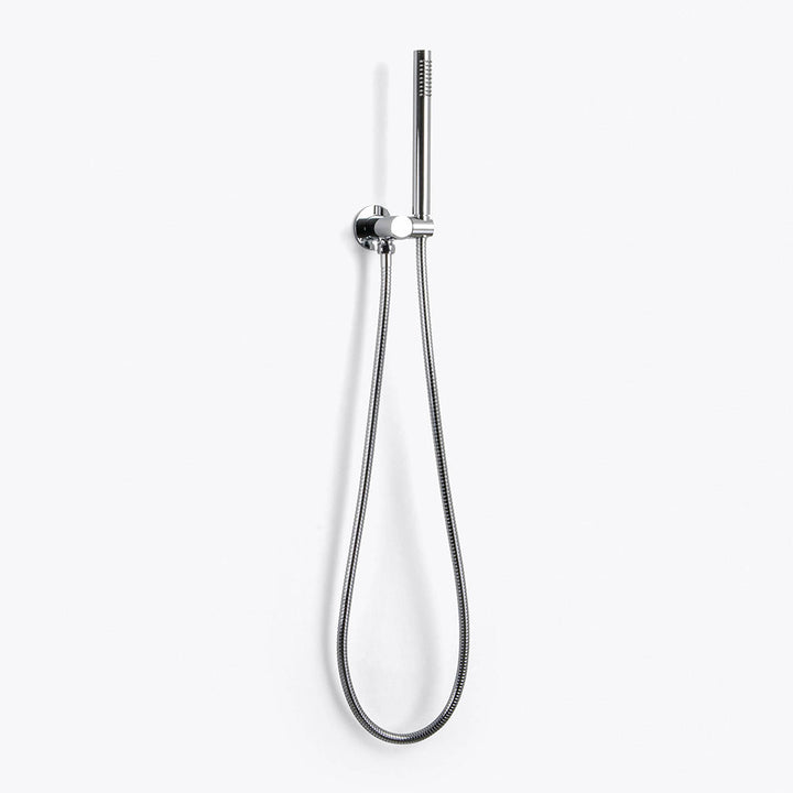 Metro 3 Way Thermostatic Complete Shower Set - Ceiling Mount - 12" Brass/Polished Chrome