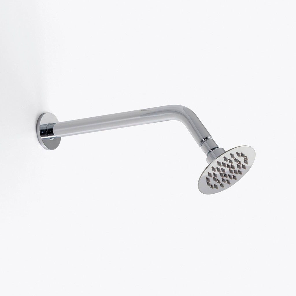 Metro 3 Way Thermostatic Complete Shower Set: 12" Ceiling &amp; 4" Wall Mount Shower Heads with Handheld - Brass/Polished Chrome