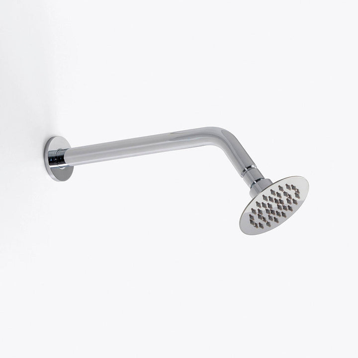 Metro 3 Way Thermostatic Complete Shower Set: 12" Ceiling &amp; 4" Wall Mount Shower Heads with Handheld - Brass/Polished Chrome
