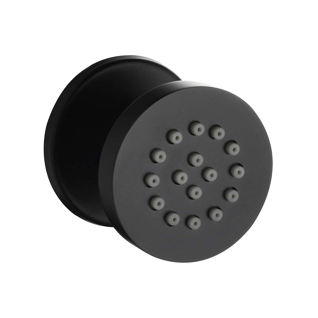 Metro 3 Way Thermostatic Complete Shower Set - Wall Mount - 12" Brass/Matt Black