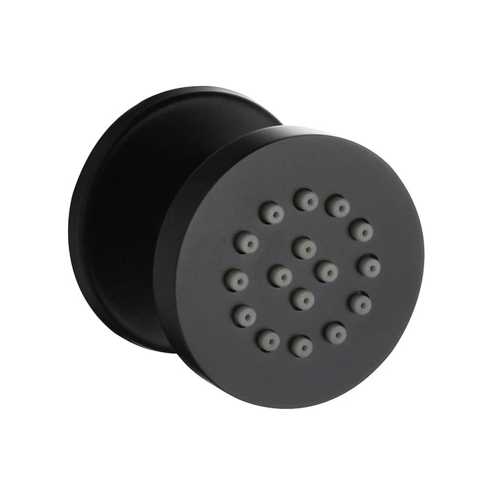 Metro 3 Way Thermostatic Complete Shower Set - Wall Mount - 12" Brass/Matt Black