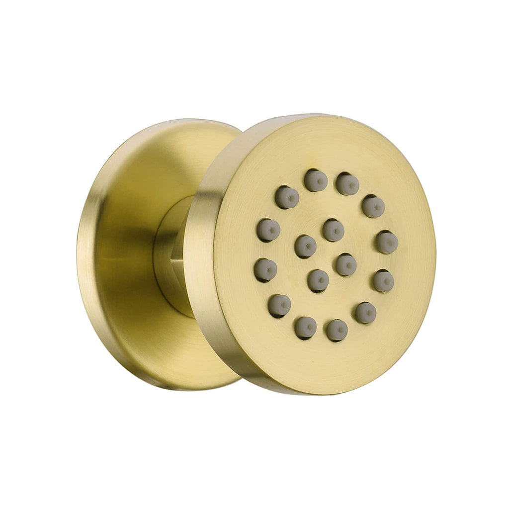 Metro 3 Way Thermostatic Complete Shower Set - Wall Mount - 12" Brass/Satin Brass