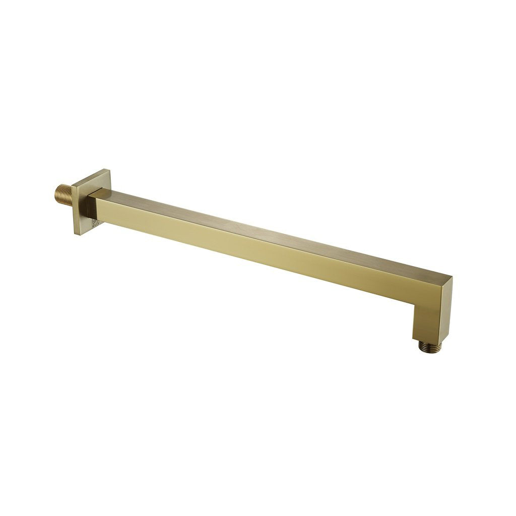 Devon Shower Arm - Wall Mount - 15" Brass/Satin Brass