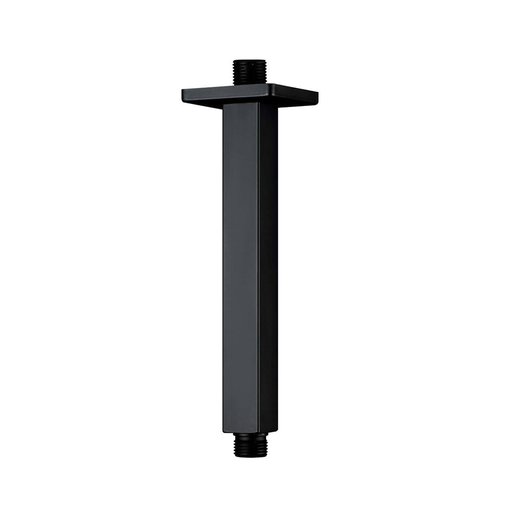 Devon Shower Arm - Ceiling Mount - 8" Brass/Matt Black