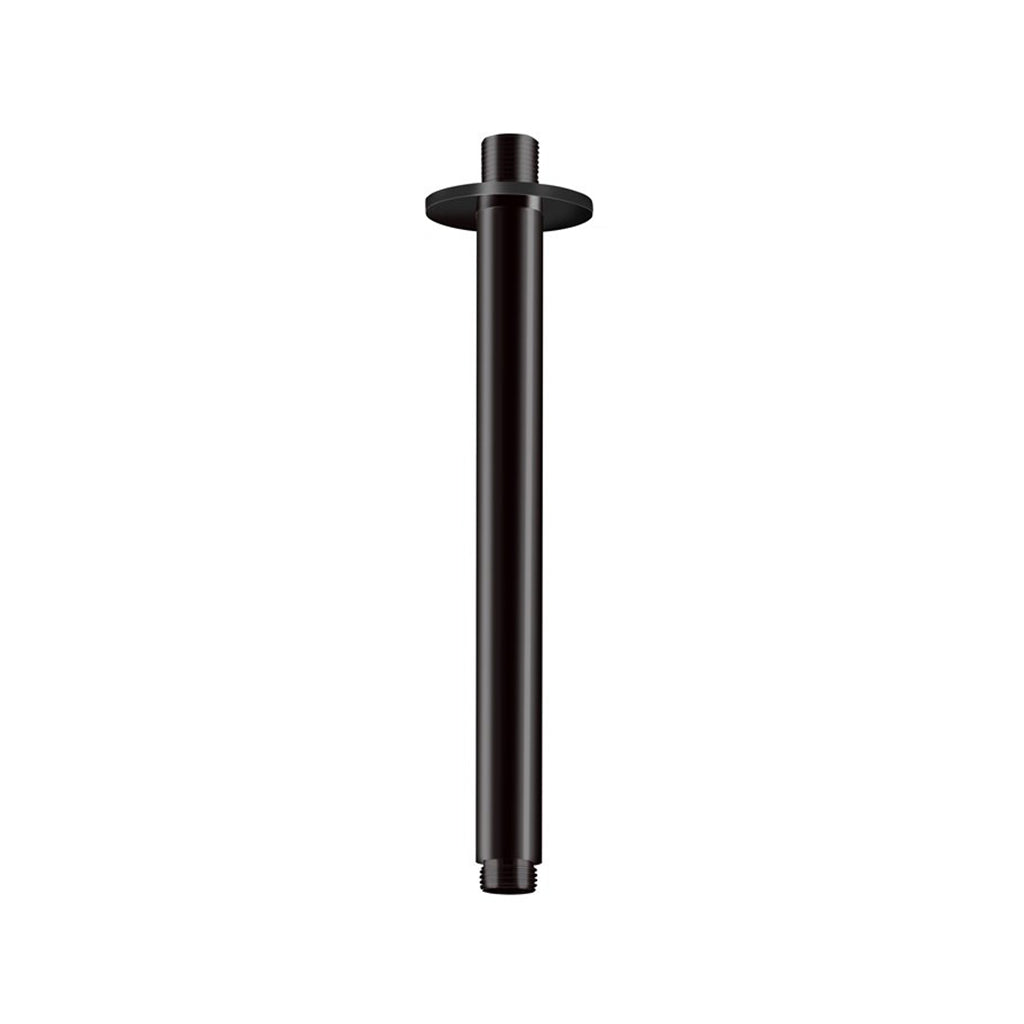 Metro Shower Arm - Ceiling Mount - 8" Brass/Matt Black