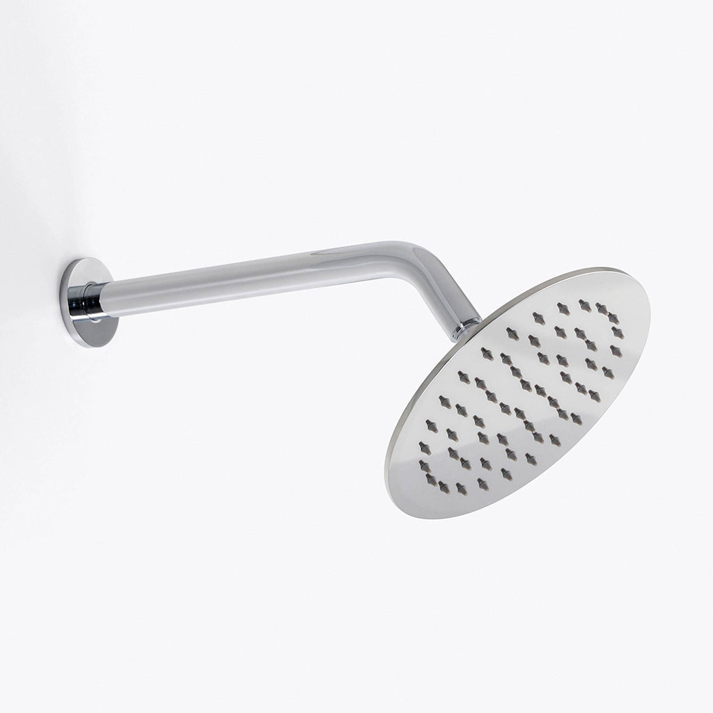 Metro 45 Degrees Shower Arm - Wall Mount - 12" Brass/Polished Chrome