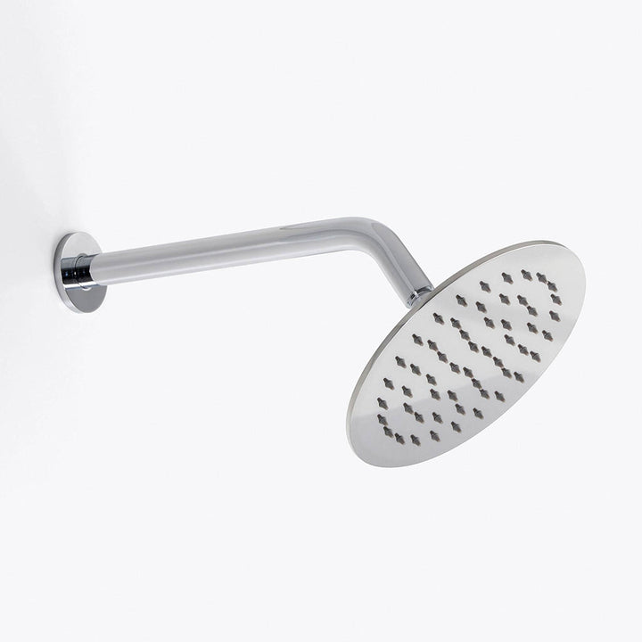 Metro 45 Degrees Shower Arm - Wall Mount - 12" Brass/Polished Chrome