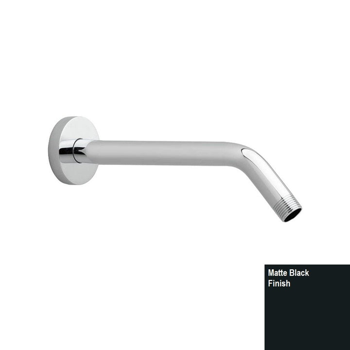 Metro 45 Degrees Shower Arm - Wall Mount - 12" Brass/Matt Black