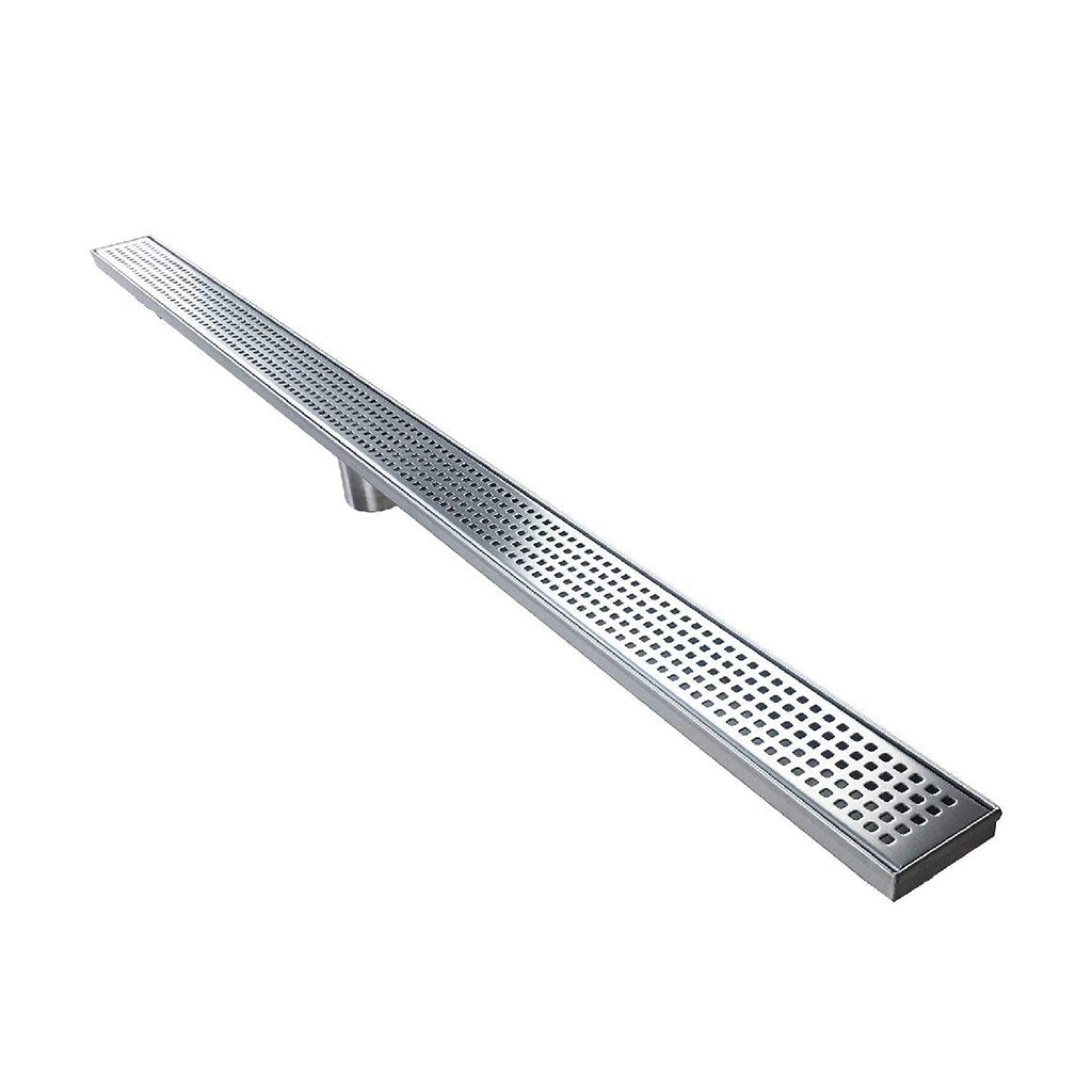 Shower Complements Linear Grid Shower Drain - Floor Mount - 48" Stainless Steel/Polished Stainless Steel